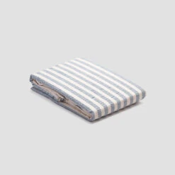 Warm Blue Seersucker Stripe Cotton Duvet Cover 9 Warm Blue Seersucker Stripe Cotton Duvet Cover -Piglet in Bed Store PigletinBed WashedCottonDuvetCover WarmBlueSeersuckerStripe 1 greyBG e6550fb5 bdb9 4daa a83f dbbb49130ce4