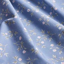 Iris Floral Cotton Flat Sheet 7 Iris Floral Cotton Flat Sheet -Piglet in Bed Store PigletinBed WashedCottonFlatSheet SpringSprig Iris 2 GreyBG 9a335497 b9fc 4f20 a36f b2fc1bb16336