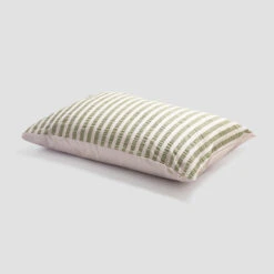 Pear Seersucker Stripe Cotton Pillowcases (Pair) -Piglet in Bed Store PigletinBed WashedCottonPillowcase PearSeersuckerStripe greyBG db4dcaa9 63e0 4ac9 b00a b1f69e227bd0