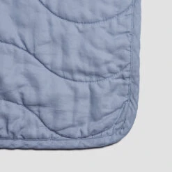Warm Blue Cotton Sham (Pair) -Piglet in Bed Store PigletinBed WashedCottonWaveQuilt WarmBlue 2 d0db818c 06a7 4cc4 8ec8 4dd2443724f5