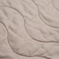 Warm Grey Cotton Quilt -Piglet in Bed Store PigletinBed WashedCottonWaveQuilt WarmGrey 3