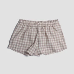 Mushroom Gingham Pyjama Shorts Set 13 Mushroom Gingham Pyjama Shorts Set -Piglet in Bed Store PigletinBed Women sLinenPyjamaShorts MushroomGingham 1 greyBG 5cf10bc6 40ef 485f be34 1e1cd190ba8c