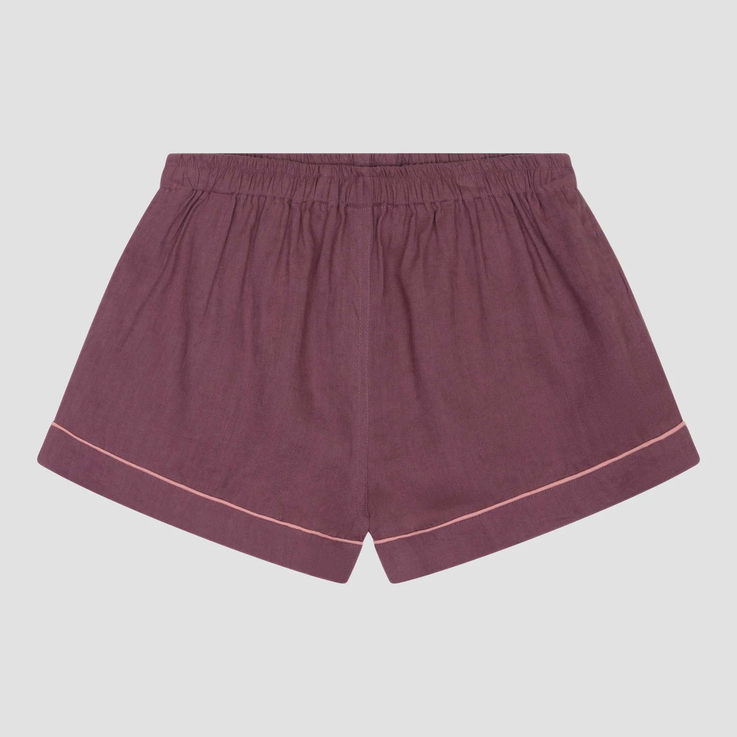 Fresh Fig Linen Tencel Pyjama Shorts 5 Fresh Fig Linen Tencel Pyjama Shorts - Image 3