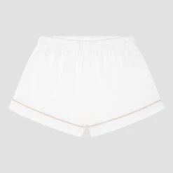 Pearl Linen Tencel Women's Pyjama Shorts -Piglet in Bed Store PigletinBed Women sLinenTencelPJ Pearl Shorts