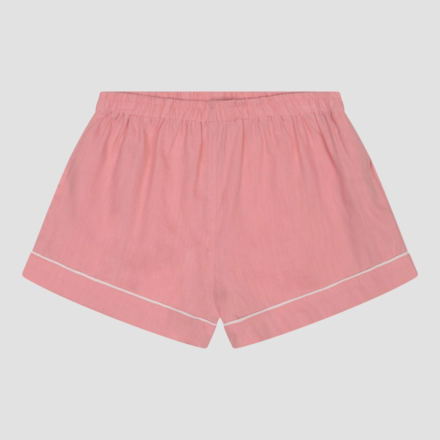 Pink Bloom Linen Tencel Pyjama Shorts 6 Pink Bloom Linen Tencel Pyjama Shorts - Image 4