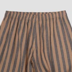 Blue & Porcini Striped Linen Tencel Men's PJ Trousers -Piglet in Bed Store PigletinBed Women sLinenTencelStripePJ Blue Porcini Trousers Detail 8c59ed50 1d2d 44d3 99e1 5901414902f6