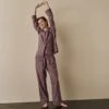 Port & Woodrose Striped Linen Tencel Women's PJ Trousers -Piglet in Bed Store PortandWoodroseStripeLinenTencilWomen sPyjamaTrouserSet 3299