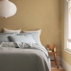 Chamomile Yellow Spring Sprig Wallpaper -Piglet in Bed Store Spring Sprig Chamomile Yellow 3