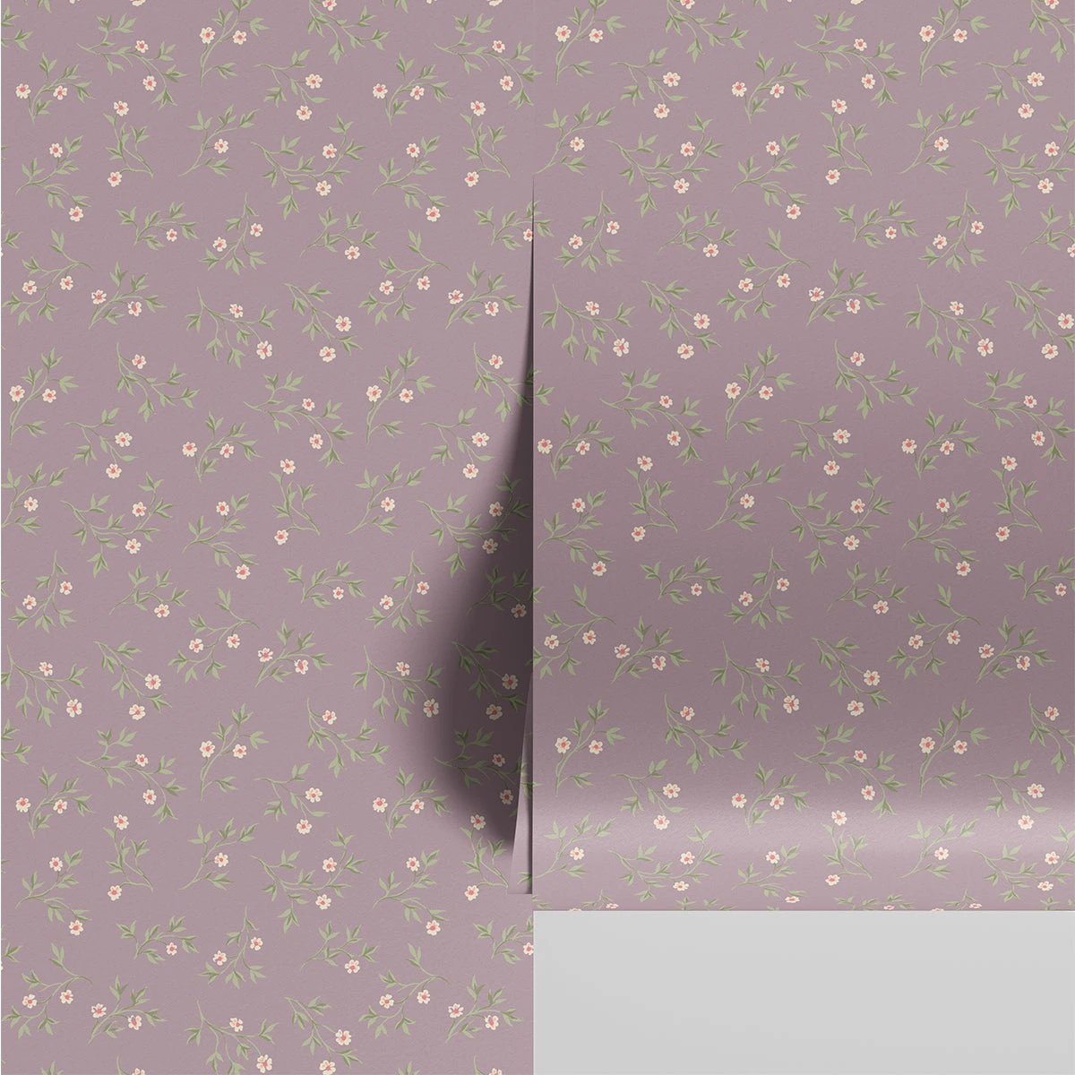 Mauve Spring Sprig Wallpaper 3 Mauve Spring Sprig Wallpaper