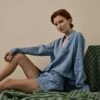 Wave Blue Linen Tencel Women's Pyjama Shorts Set 1 Wave Blue Linen Tencel Women's Pyjama Shorts Set -Piglet in Bed Store WaveBlueLinenTencilWomen sPyjamaShortsSet 1444 a5ae11dc 1026 4e87 a013 476327055fb2